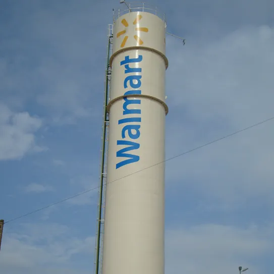 Reservatório horizontal em aço inox